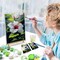 Floral Paint-by-Numbers Kit for Adults (8x12") – DIY Canvas Painting with Frame & Easel, Adult Art Kit for Gifts & Home Wall Decor
